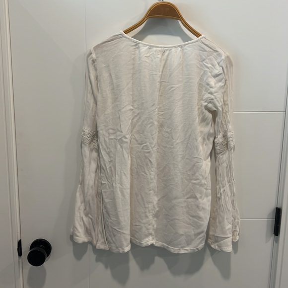 Hollister off white tunic / flowy hippy shirt size small - Picture 10 of 10